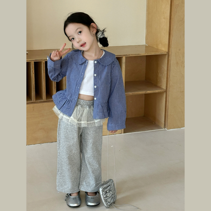 チュール付きスウェットパンツ  wrw25sp128