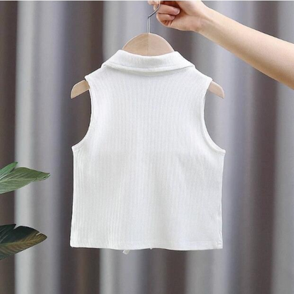 【メール便OK】襟×レースアップTシャツ  wrw25ss460