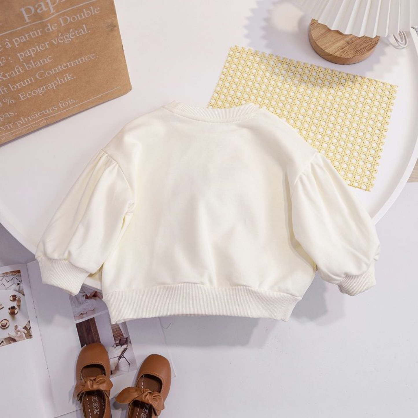 3DリボンデザインスウェットロンT  wrw25sp008