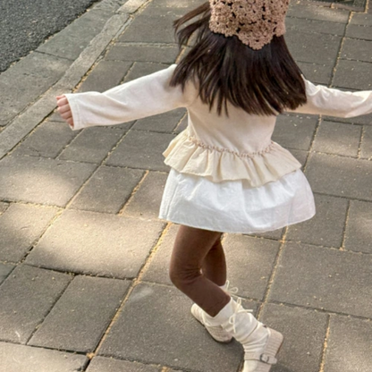 【メール便OK】2段フリル裾ロングT  wrw25aw125