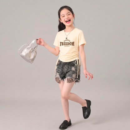 【メール便OK】サイドドロストロゴプリント Tシャツ 　wrw1062986