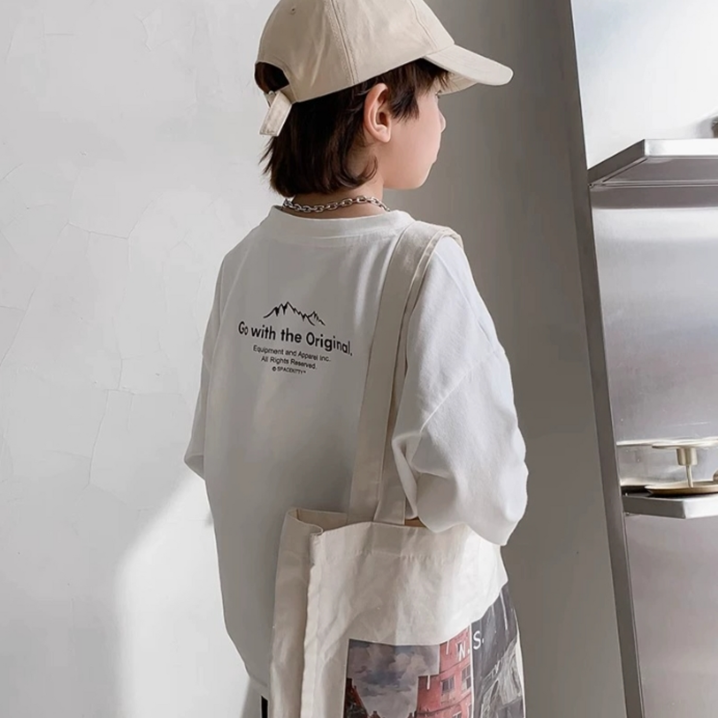 【メール便OK】シンプルなクルーネックロゴロンT   wrw25sp187