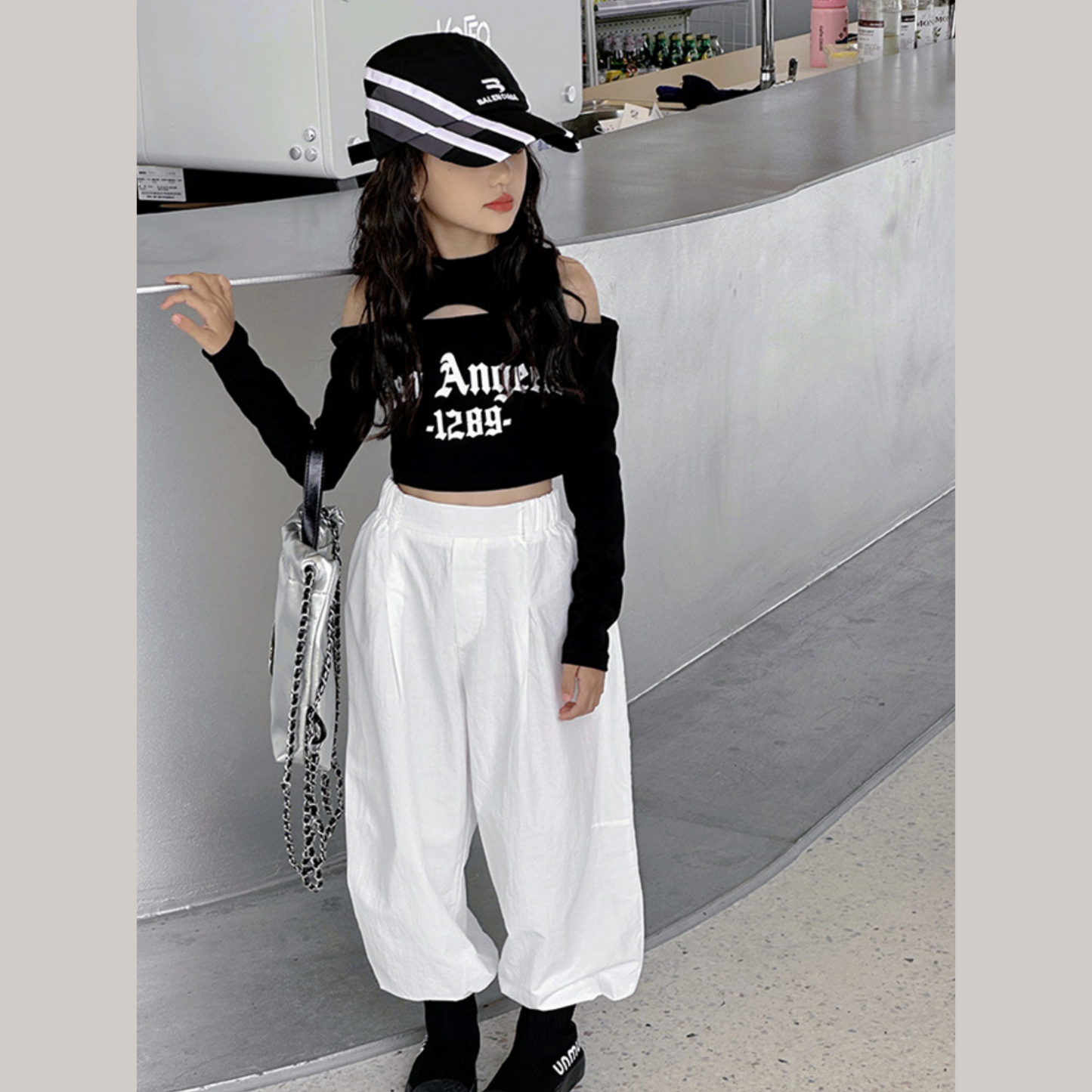 【メール便OK】肩あきクロップドロンT  wrw25aw085