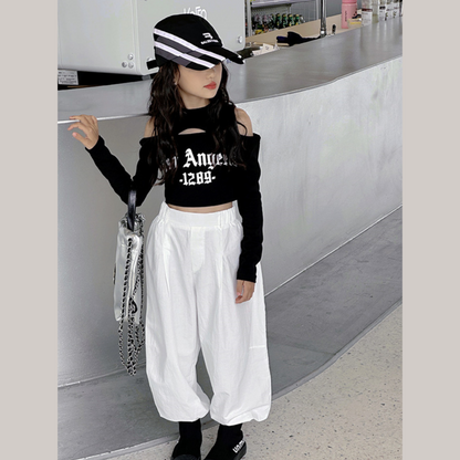 【メール便OK】肩あきクロップドロンT  wrw25aw085