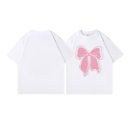 【メール便OK】リボングラフィックTシャツ  wrw25ss342