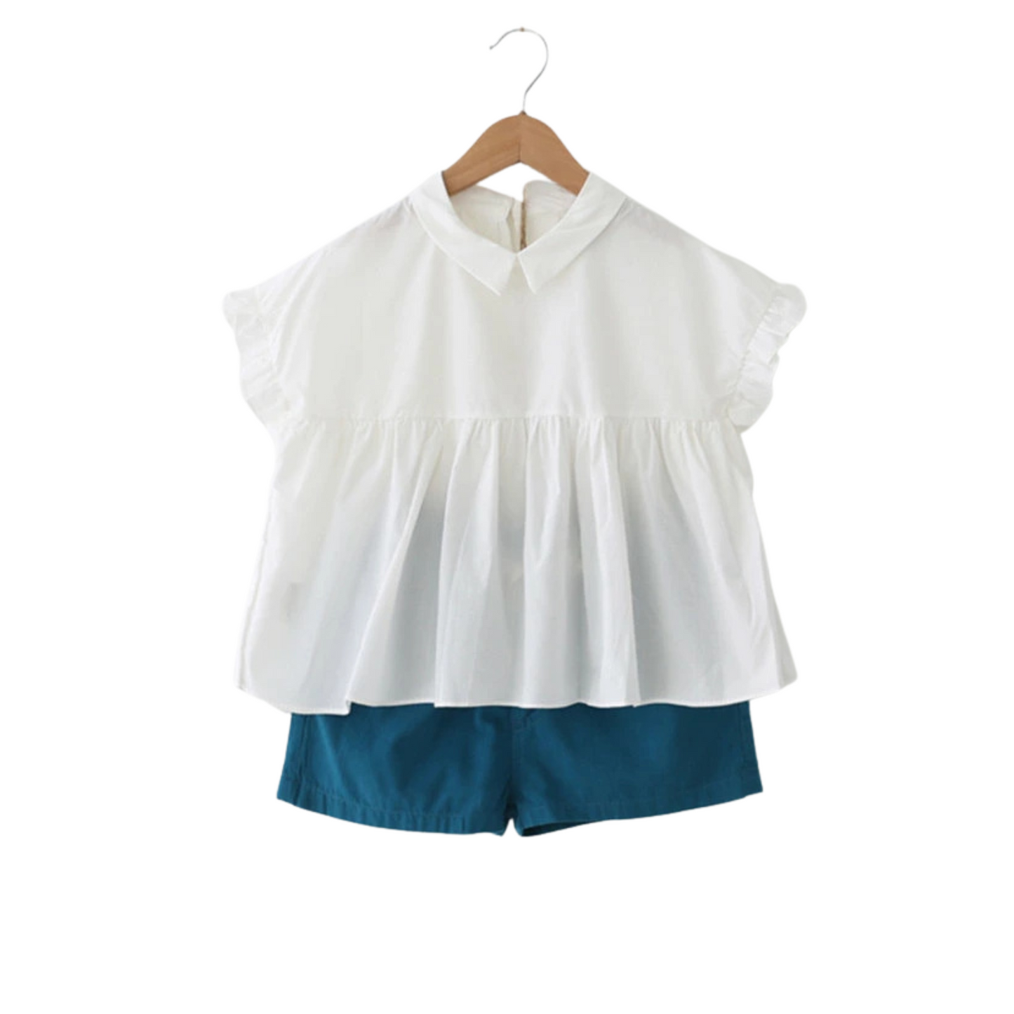 【メール便OK】シャツブラウス ショットパンツセットアップ   wrw25ss247