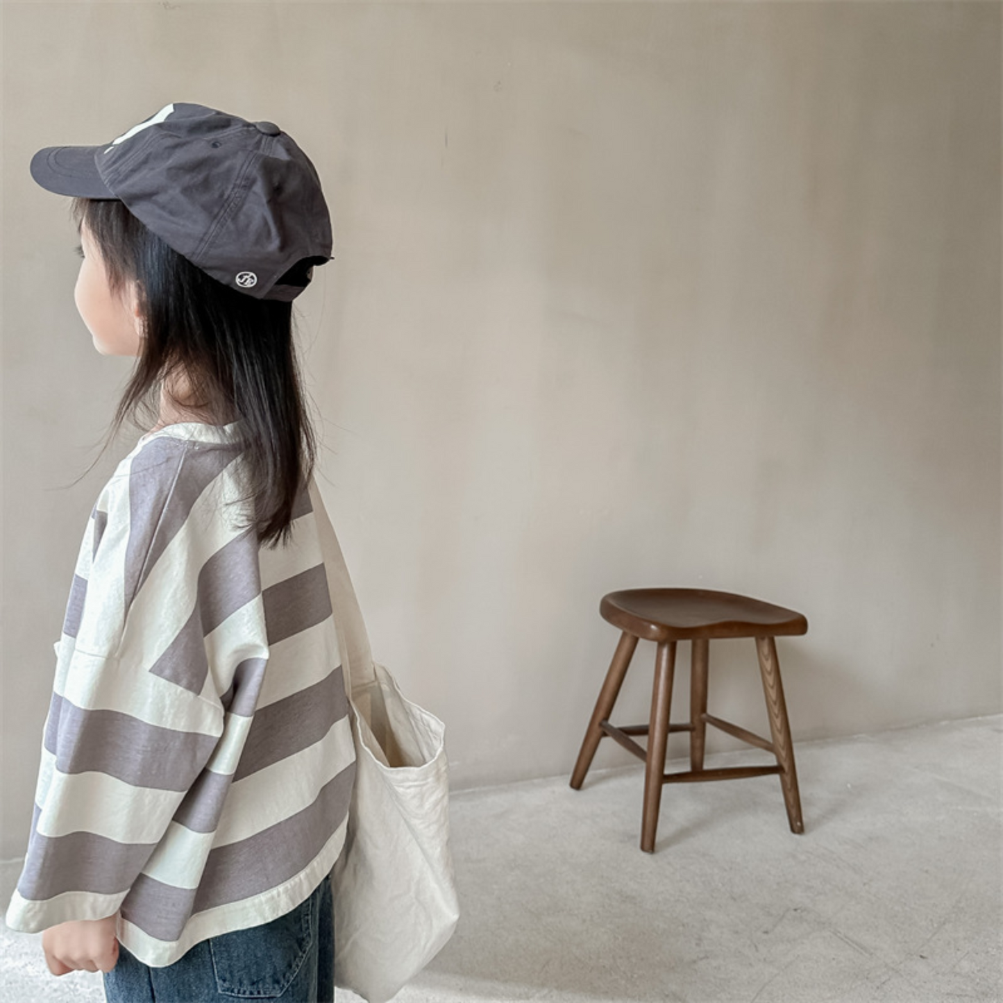 【メール便OK】ドロップショルダーボーダーロンT　wrw24aw007 / wrw24ss312