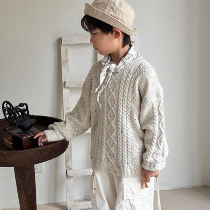 ケーブル編みニットセーター wrw25aw097