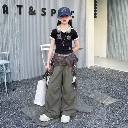 【メール便OK】Vネック ナンバリング リンガーTシャツ   　wrw1062916