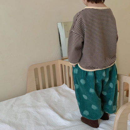 【メール便OK】ドロップショルダー長袖ボーダーロンT  wrw24aw003