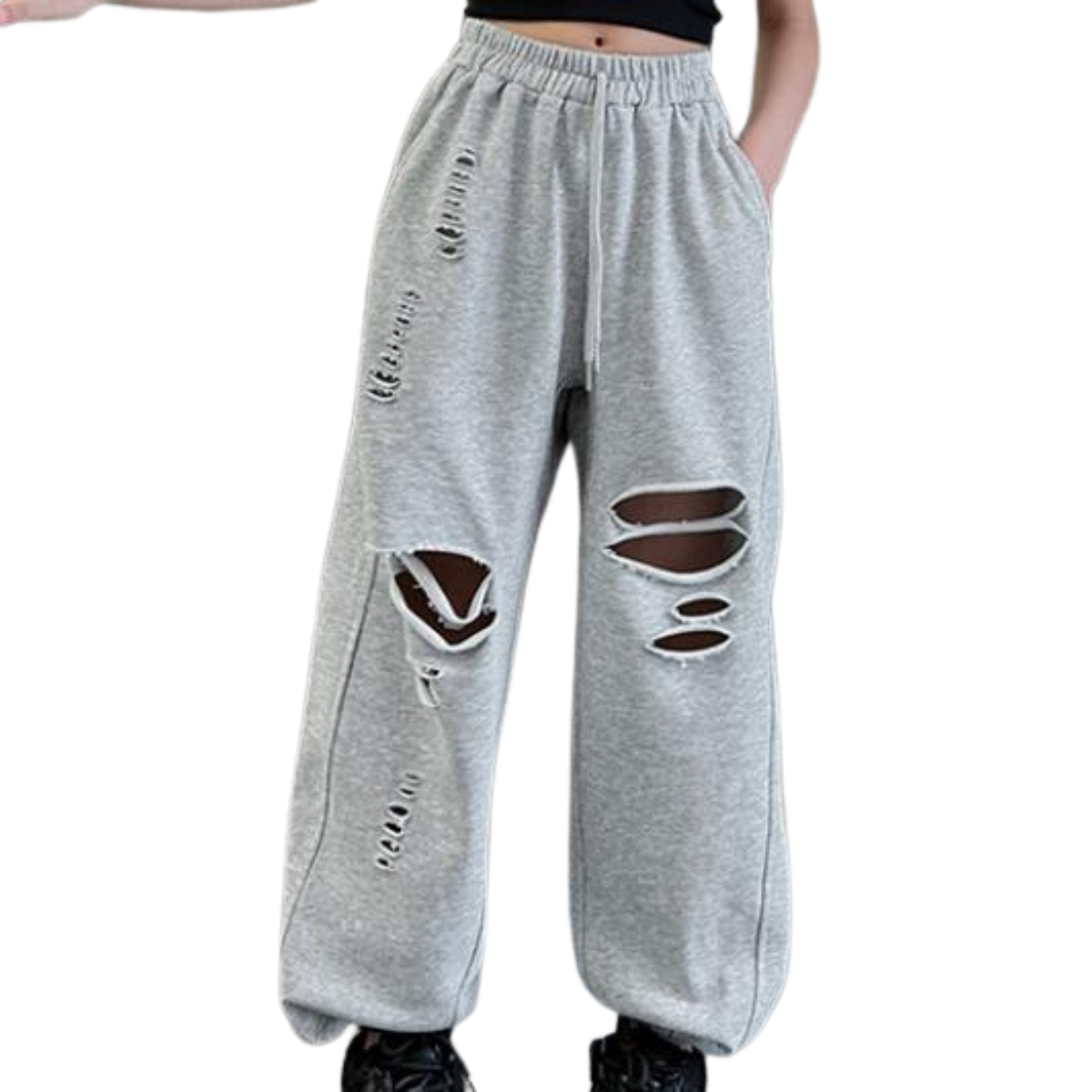 ダメージルーズスウェットパンツ　wrw25aw053