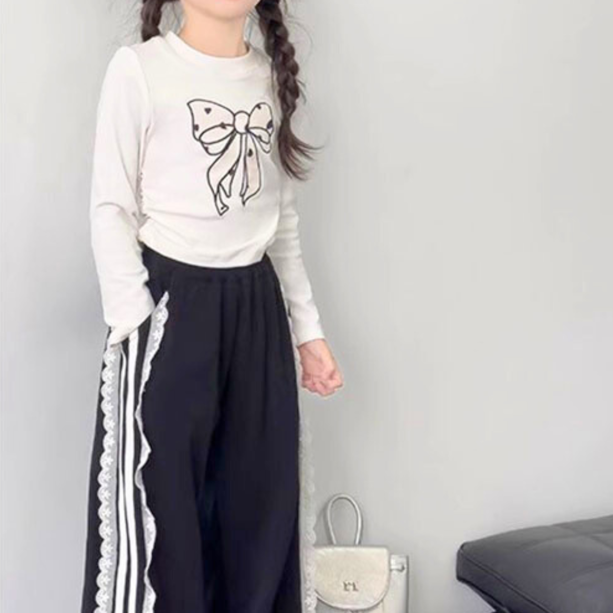 AラインリボンロンT   wrw25sp135