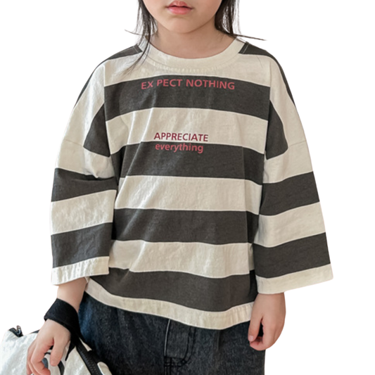 【メール便OK】ドロップショルダーボーダーロンT　wrw24aw007 / wrw24ss312