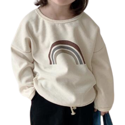 【メール便OK】レインボーワッフルトップス  wrw24aw074