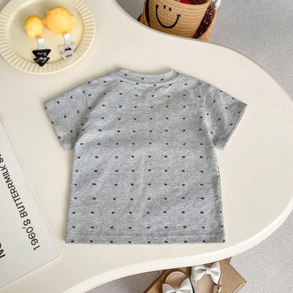 パール付きレースリボンモチーフ Tシャツ   wrw1062556
