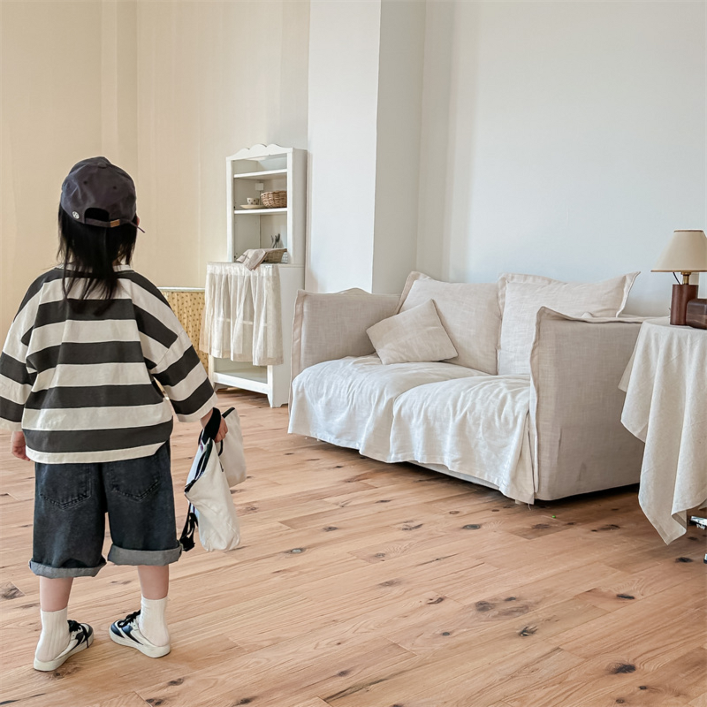 【メール便OK】ドロップショルダーボーダーロンT　wrw24aw007 / wrw24ss312