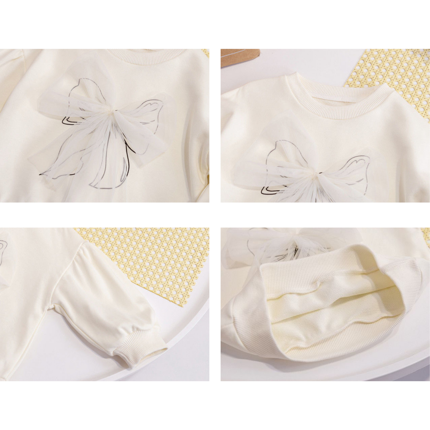 3DリボンデザインスウェットロンT  wrw25sp008