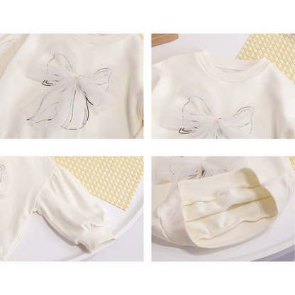 3DリボンデザインスウェットロンT  wrw25sp008