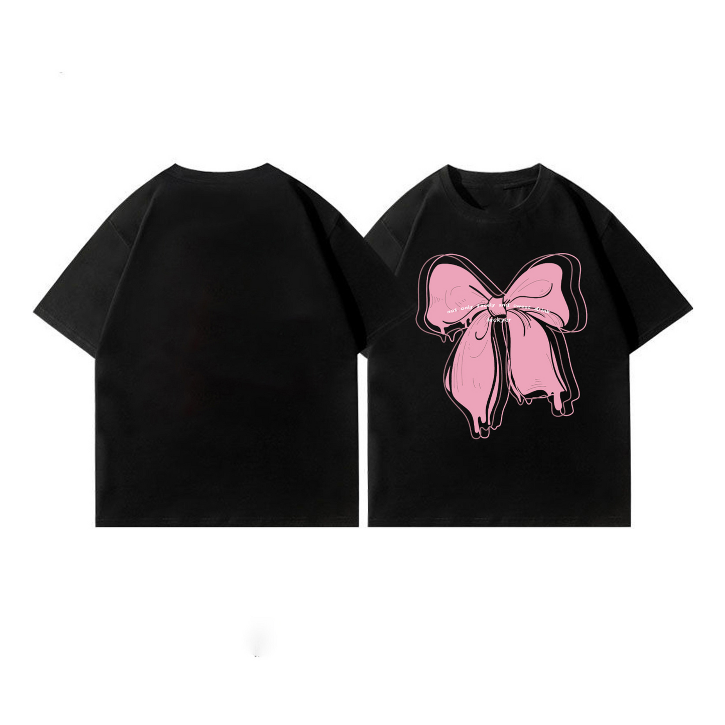 【メール便OK】リボングラフィックTシャツ  wrw25ss342