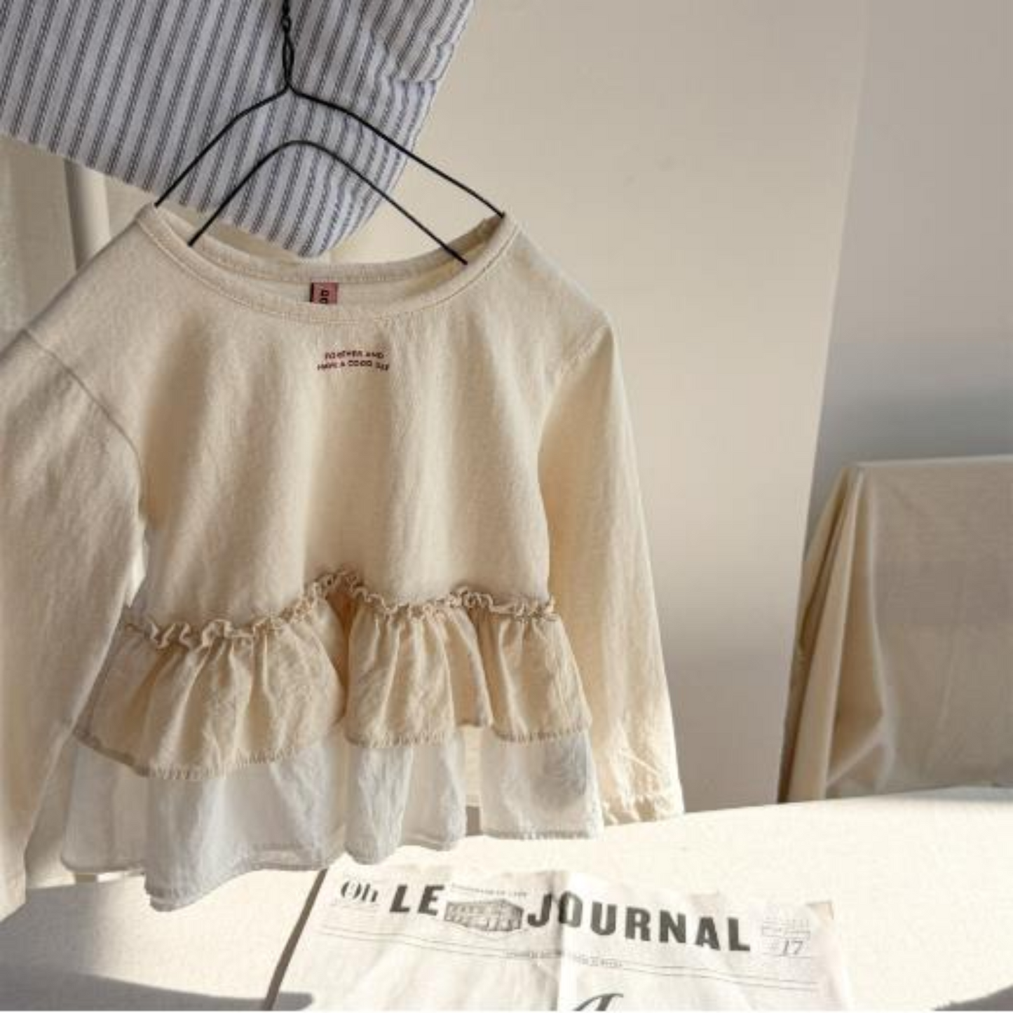 【メール便OK】2段フリル裾ロングT  wrw25aw125