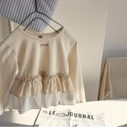 【メール便OK】2段フリル裾ロングT  wrw25aw125