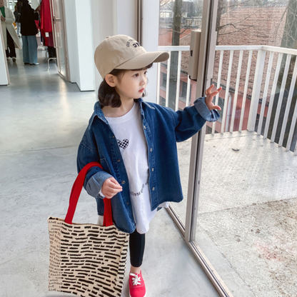 【メール便OK】グラフィックデニムコートシャツ　wrw25aw106