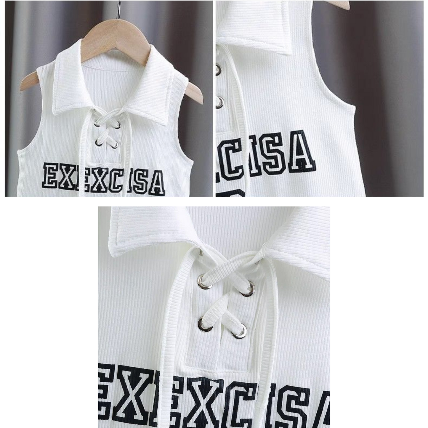 【メール便OK】襟×レースアップTシャツ  wrw25ss460