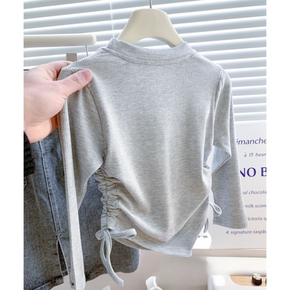 【メール便OK】サイドのドローストリングロンT  wrw25sp138