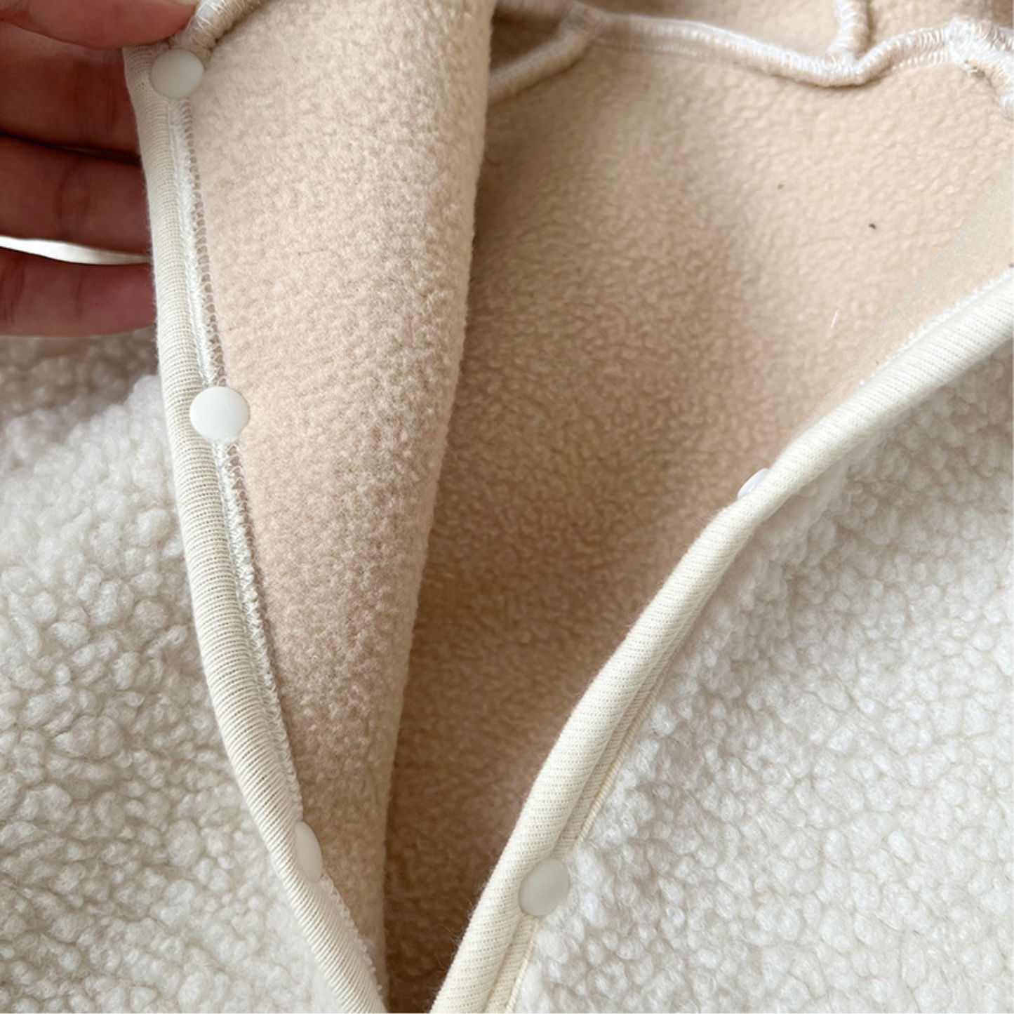 耳付きフードカバーオールふわふわロンパース    wrw25aw227