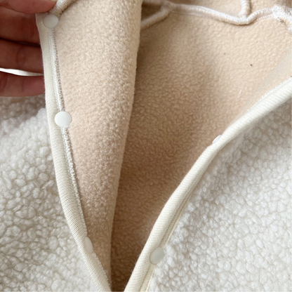 耳付きフードカバーオールふわふわロンパース    wrw25aw227