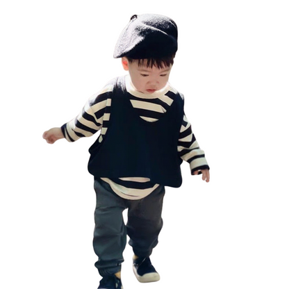 【メール便OK】ボーダー長袖ロンT   wrw24aw002