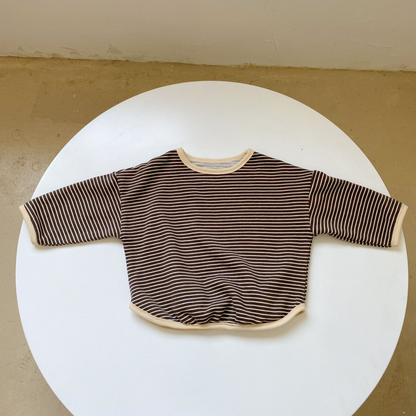 【メール便OK】ドロップショルダー長袖ボーダーロンT  wrw24aw003