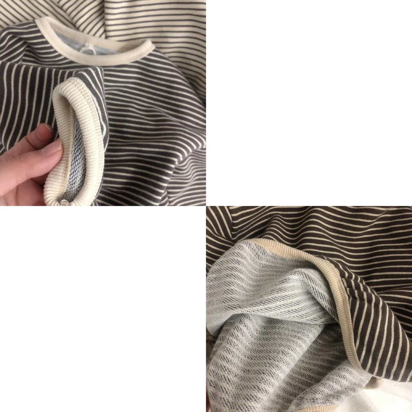 【メール便OK】ドロップショルダー長袖ボーダーロンT  wrw24aw003