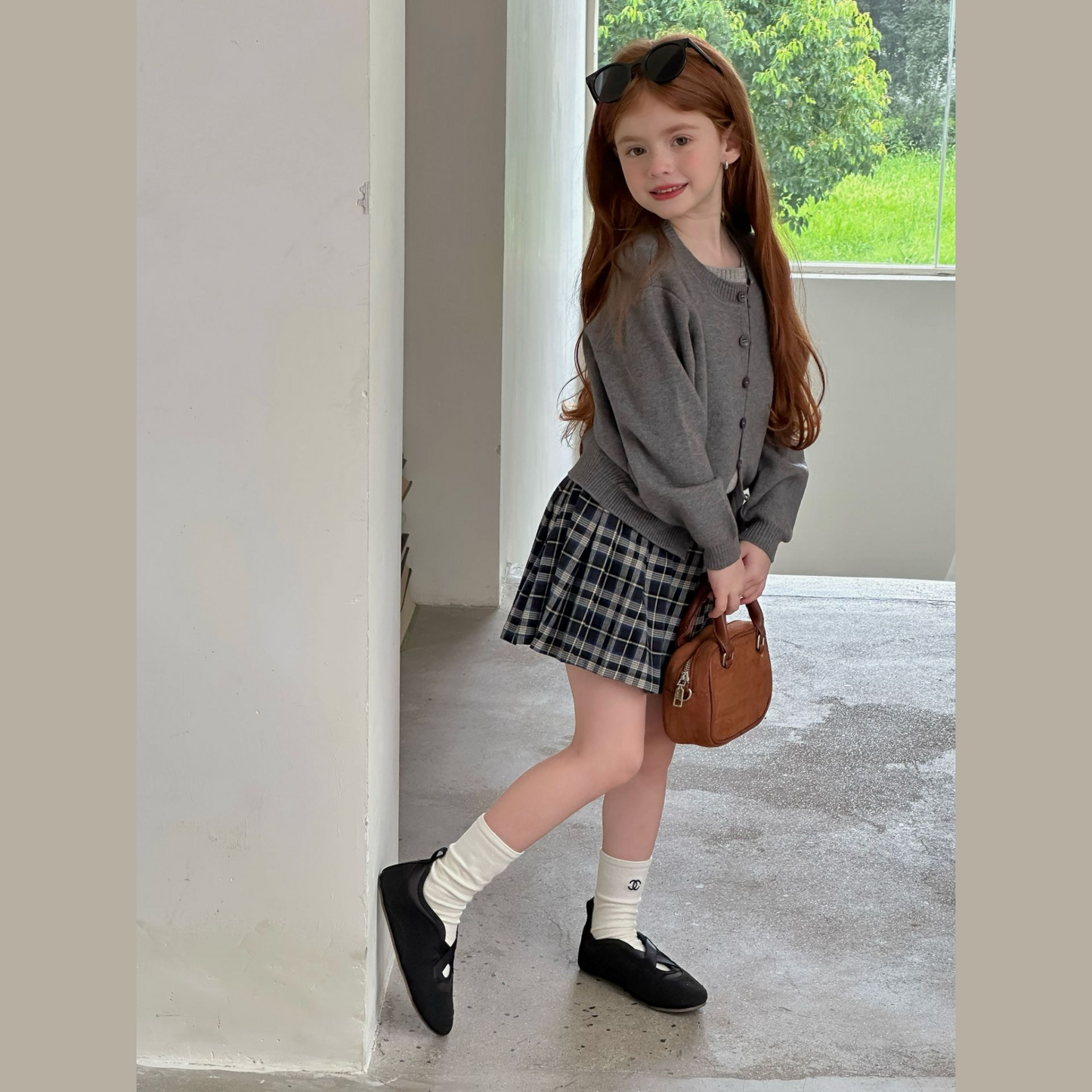 チェックプリーツスカート　wrw25aw092