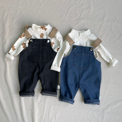 デニムサロペットロンパース wrw25sp199