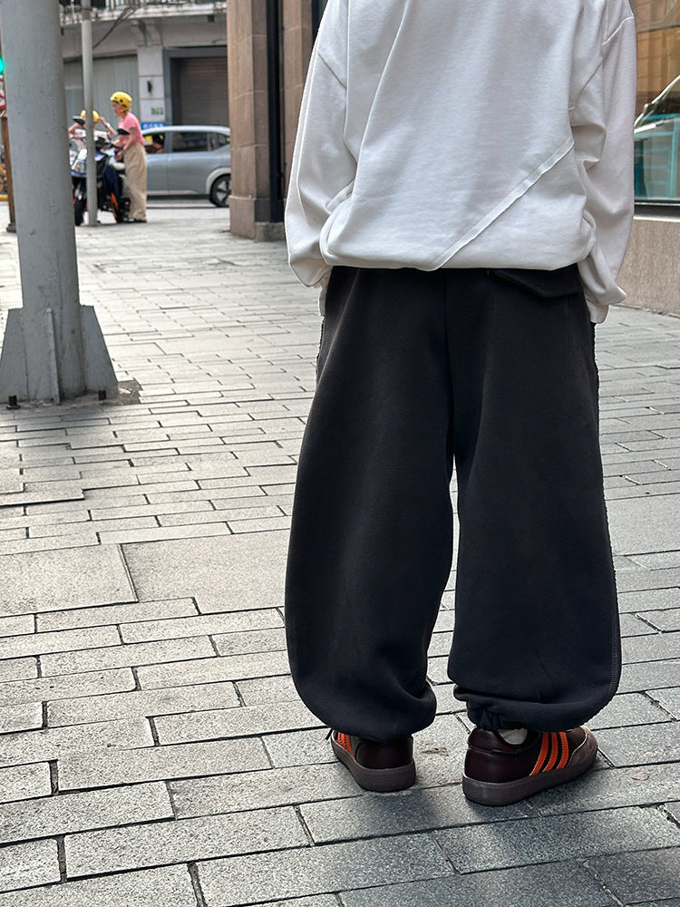 ドローストリングワイドスウェットパンツ　wrw24aw657