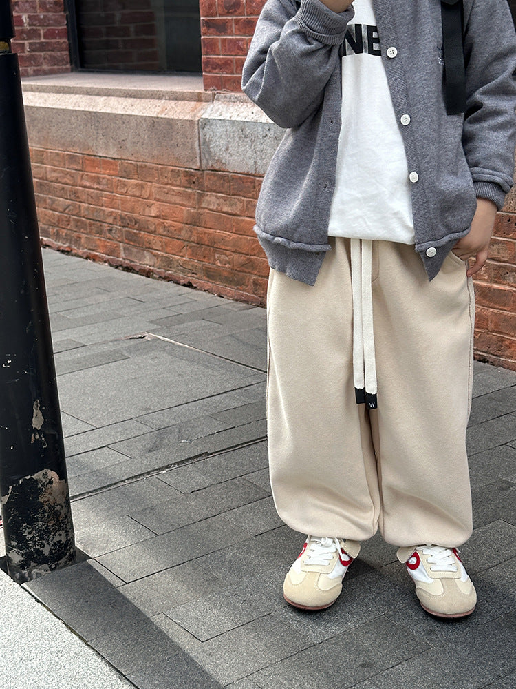 ドローストリングワイドスウェットパンツ　wrw24aw657