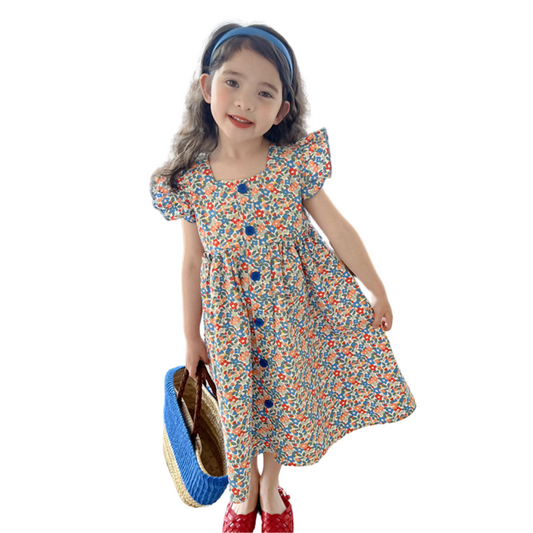 【メール便OK】小花柄ワンピース   wrw25ss205