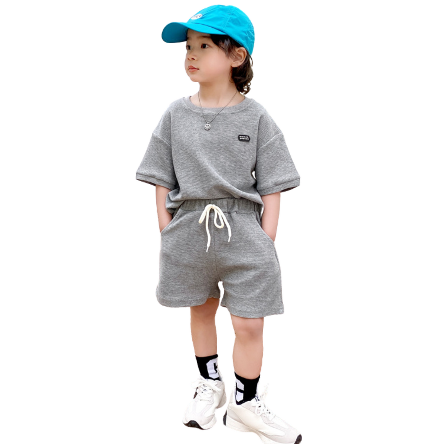 【メール便OK】トップス＋ショートパンツセットアップ   wrw25ss055