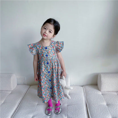 【メール便OK】小花柄ワンピース   wrw25ss205