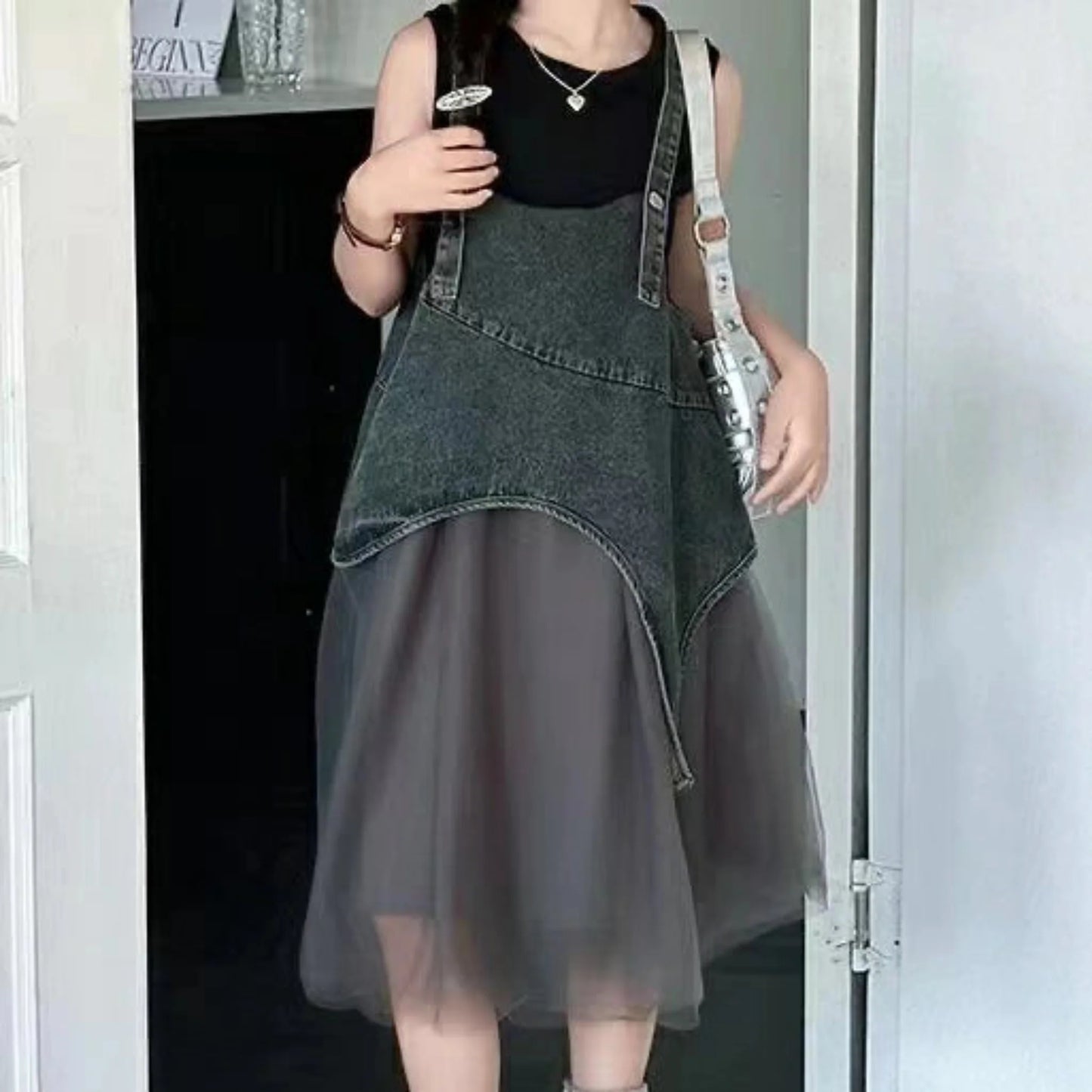 【メール便OK】タンクトップ＋スカートセットアップ    wrw25ss181