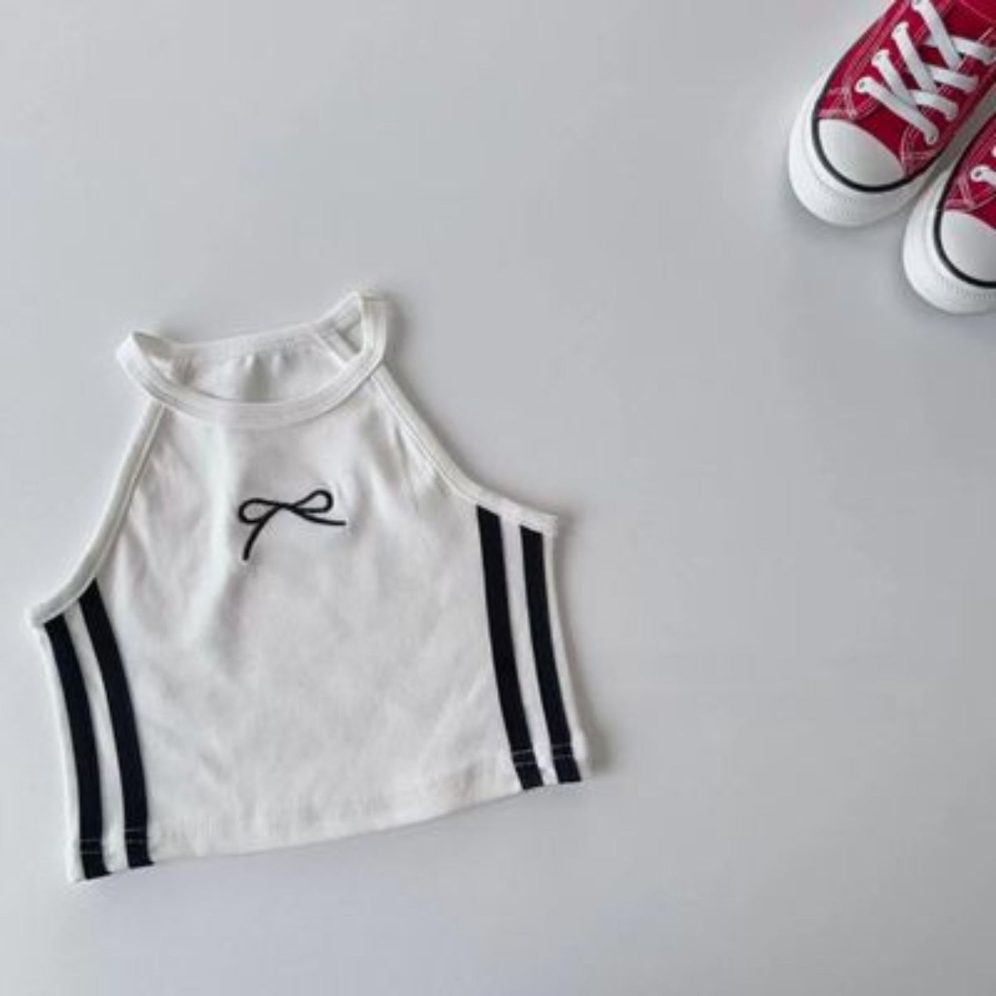 【メール便OK】フロントリボンホルターネックキャミソール 　 wrw25ss192